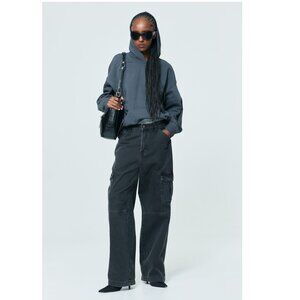 H&M Black Denim Cargo Jeans | Sz 10|